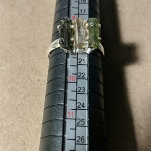 Green tourmaline ring